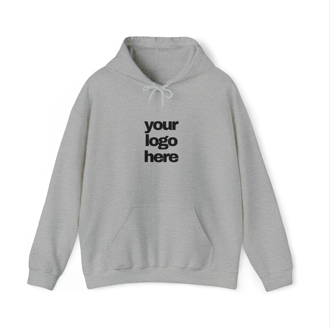 Add Your Logo To A Hoodie - Personalized Pouch Pock Hooded Sweatshirt