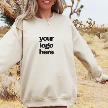 Personalized Spray Tan Tech Crewneck Sweatshirt - Women's Winter Top