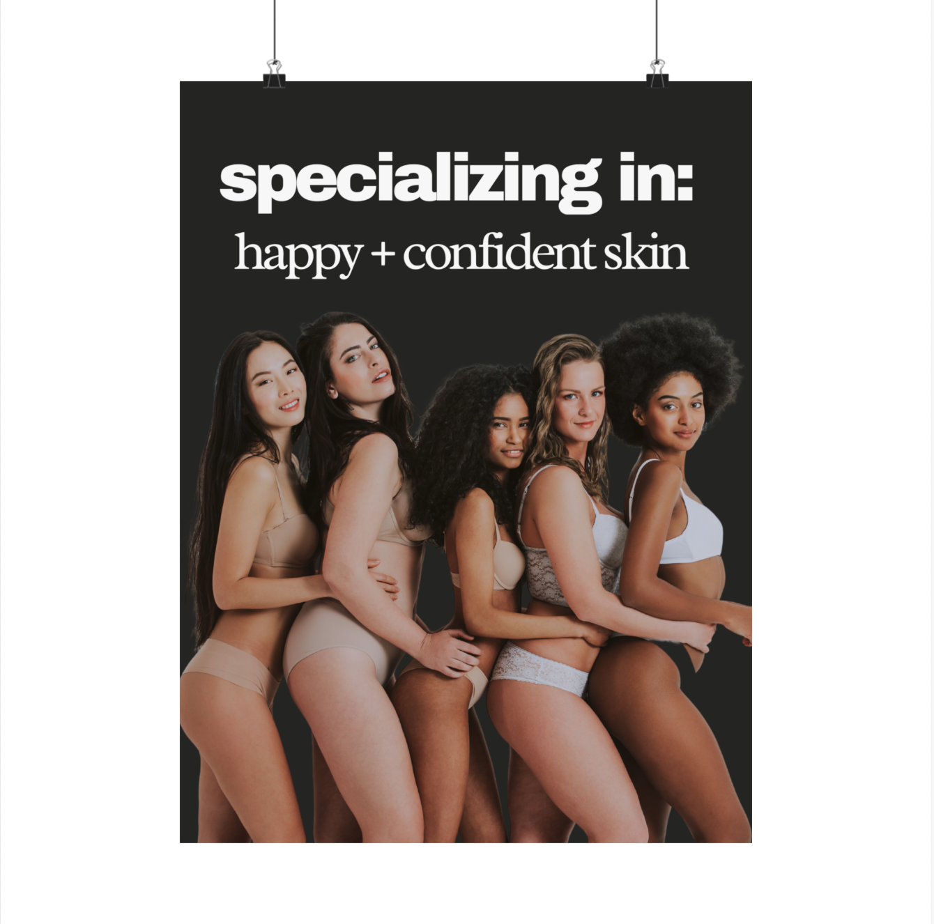 Specializing In Happy Skin + Confidence Salon Wall Poster Online