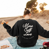 More Self Love Printed Sweatshirt For Women's 2024 - Black/White