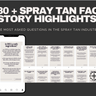 30 Spray Tanning FAQ Instagram Story Highlights Templates 2024