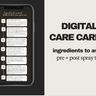 Digital Skin Care Card Canva Template - Download PDF, PNG, JPG