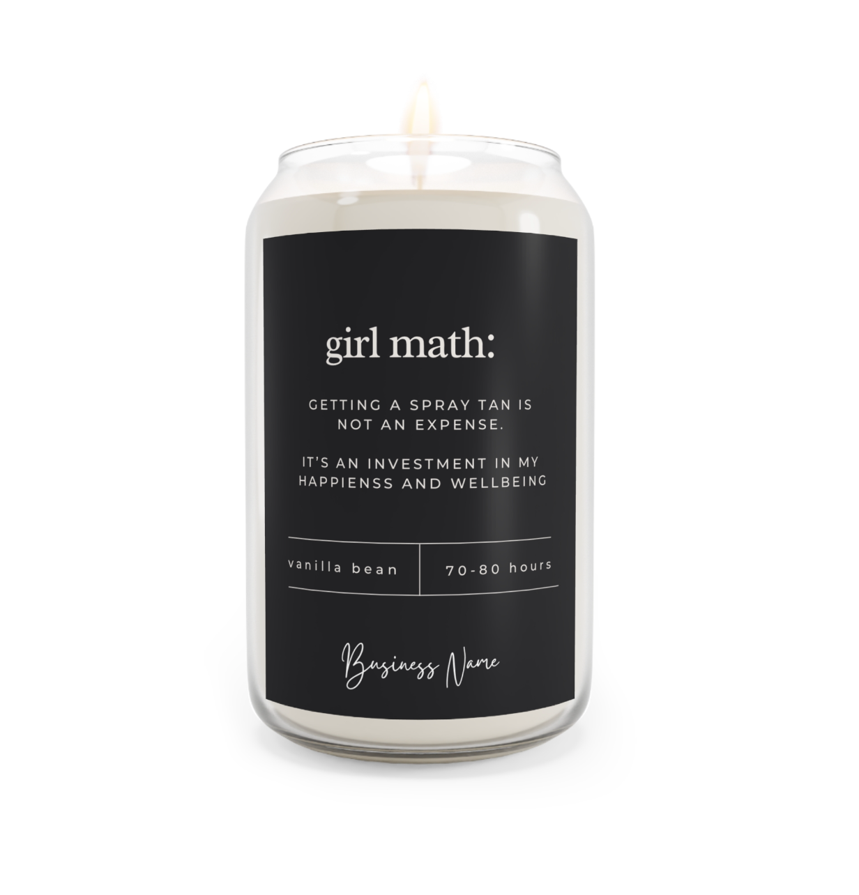 Spray Tan Candle: Girl Math