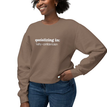 Healthy + Confident Skin Comfort Colors Crewneck