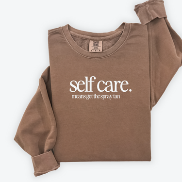 WHOLESALE Comfort Colors Crewneck Sweatshirt - Self Care