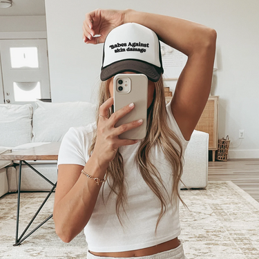 Trucker Hat: Babes Against Sun Damage