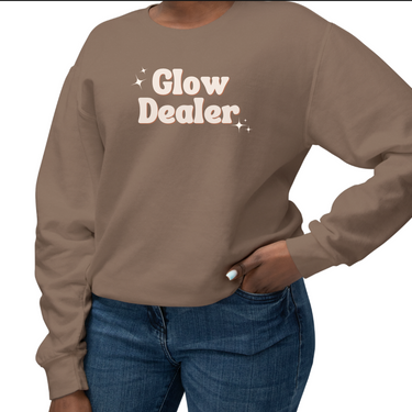 Glow Dealer Crewneck Comfort Colors Sweatshirt