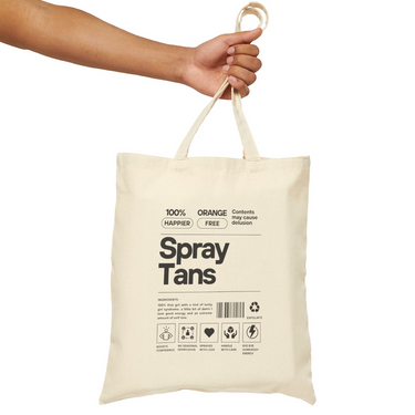 WHOLESALE Spray Tan Label Tote Bag