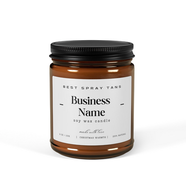 Custom Spray Tan Soy Wax Candle - Add Your Business Name