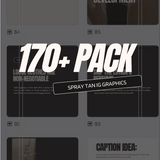 Included template preview: Volume 5: 170 + Spray Tan Instagram Posts