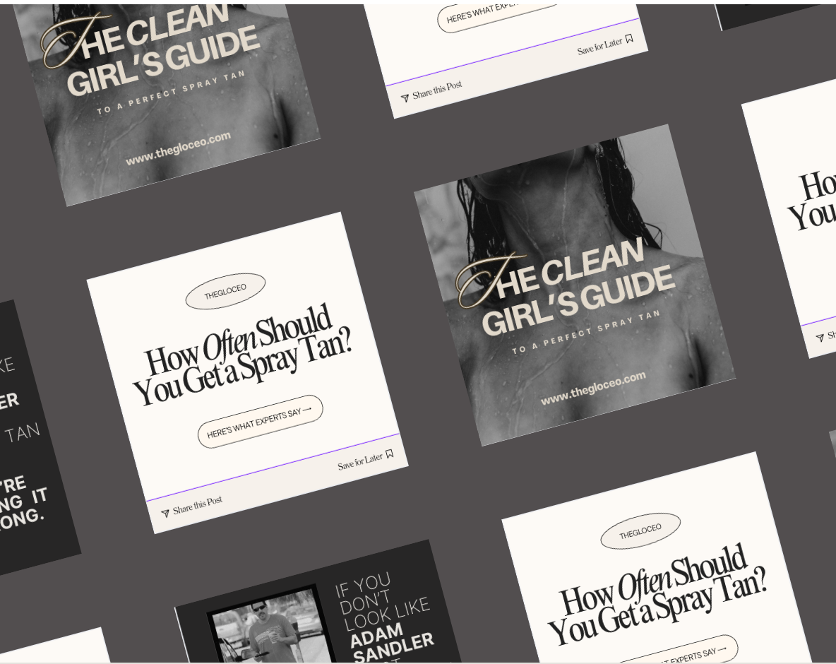 Volume 5: 170 + Spray Tan Instagram Posts