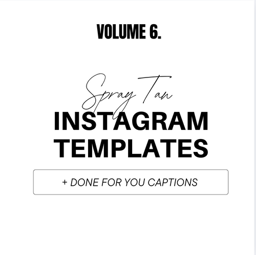 Volume 6: 100+ Spray Tan Instagram Posts AND Captions