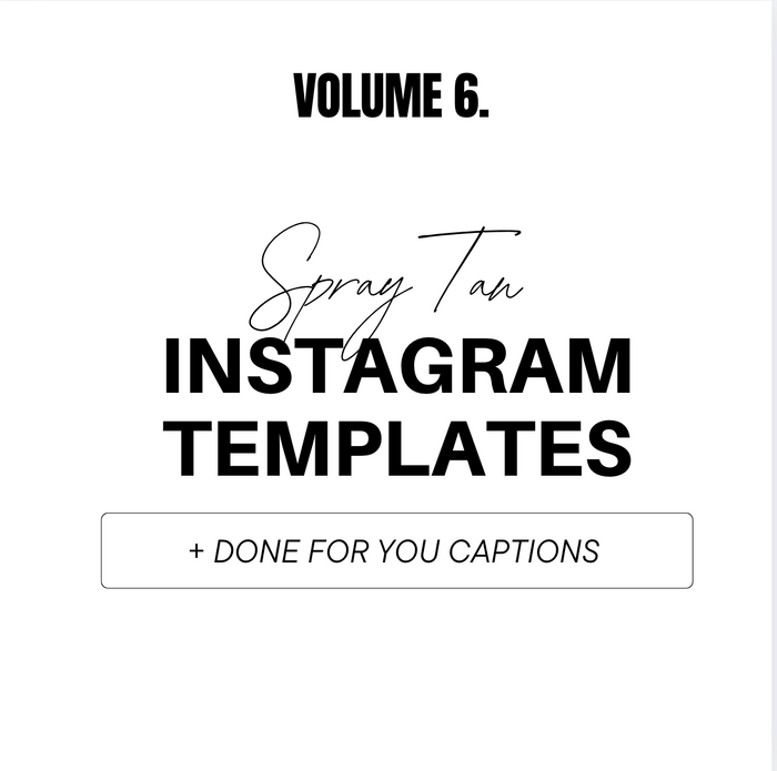 Volume 6: 100+ Spray Tan Instagram Posts AND Captions