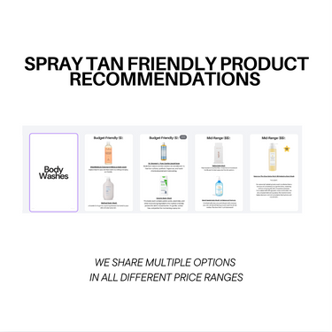 Spray Tan Friendly Product Guide