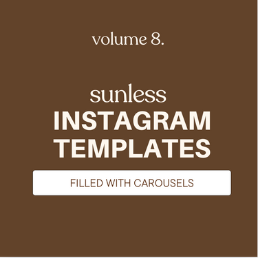 Included template preview: Volume 8: Spray Tan IG Posts