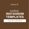 Included template preview: Volume 8: Spray Tan IG Posts