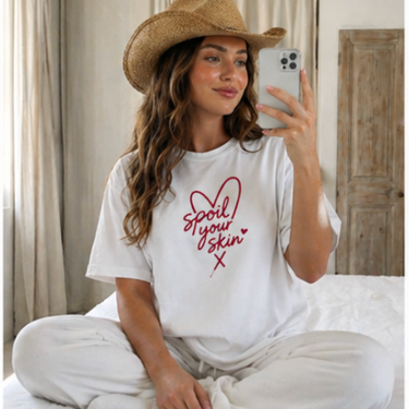 Spoil Your Skin Heart Tee