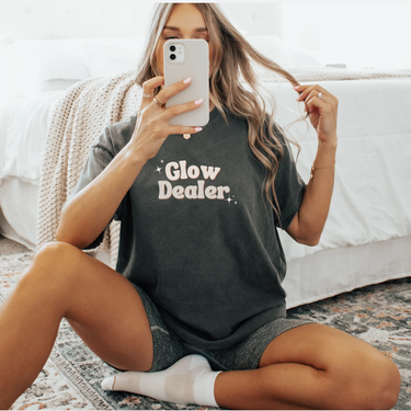 Glow Dealer T-shirt (bubbly font)