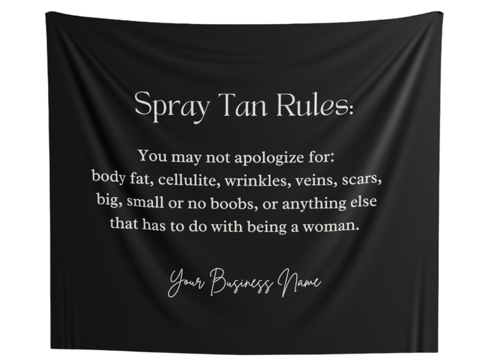Spray Tan Tapestry - Spray Tan Rules