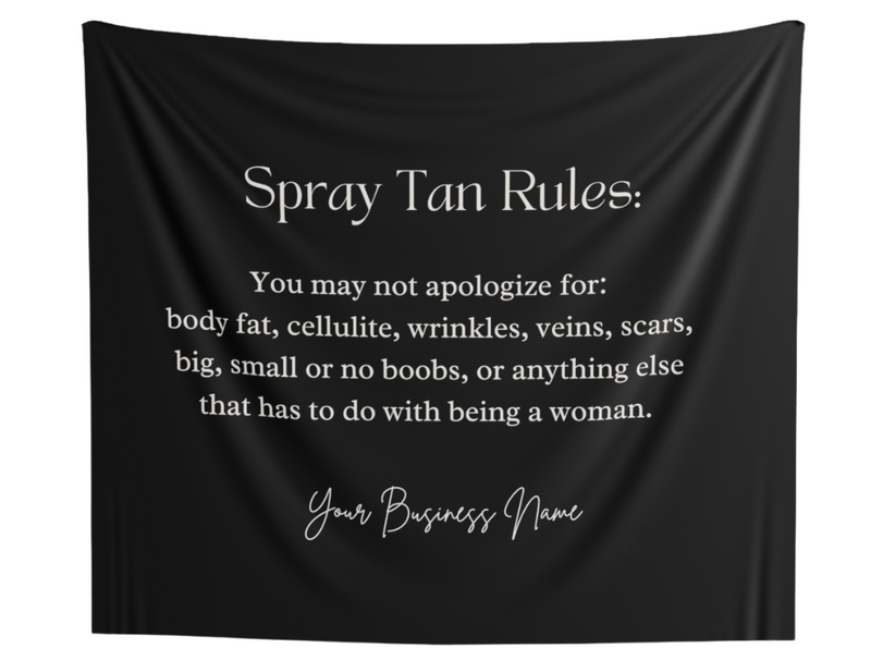 Spray Tan Tapestry - Spray Tan Rules