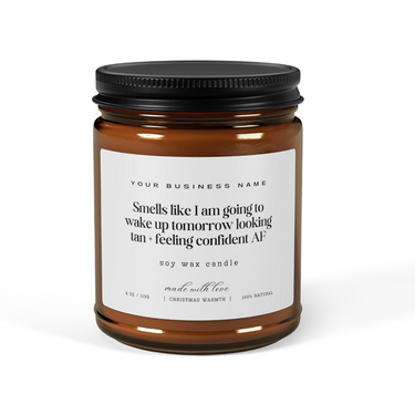 Spray tan artist candle for sunless salon