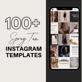 Spray tan artist social media templates for instagram  done for you sunless artist instagram posts
