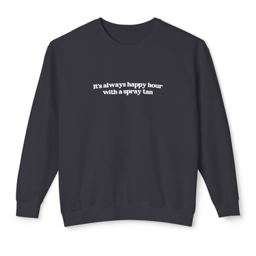 spray tan artist crewneck