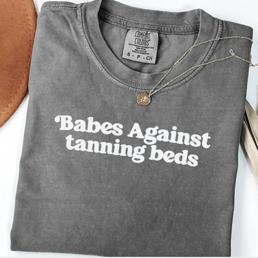 babes against tanning beds shirt