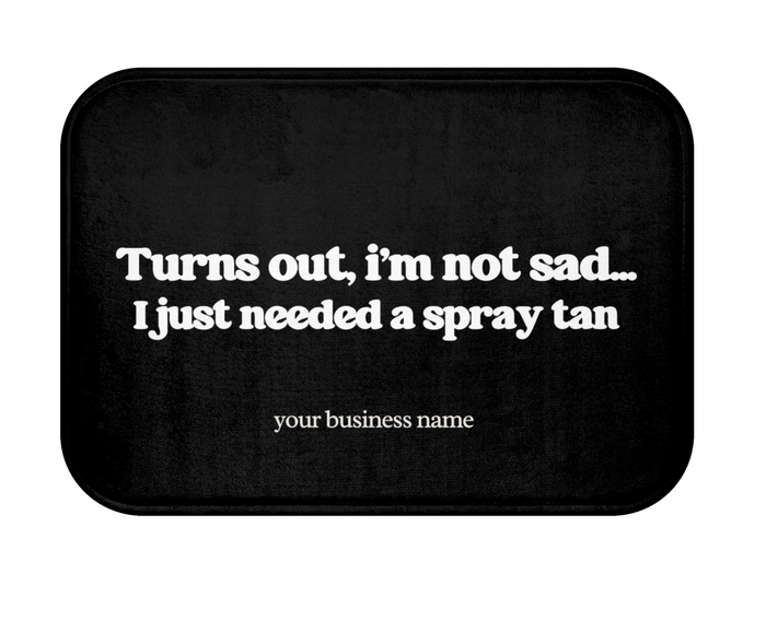 Spray Tan Floor Mat : Just Needed A Spray Tan