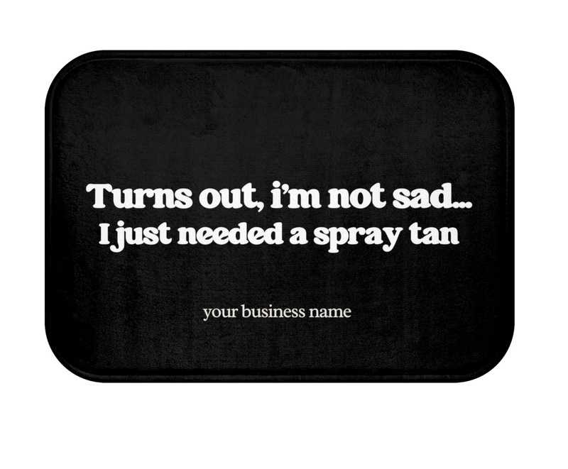 Spray Tan Floor Mat : Just Needed A Spray Tan