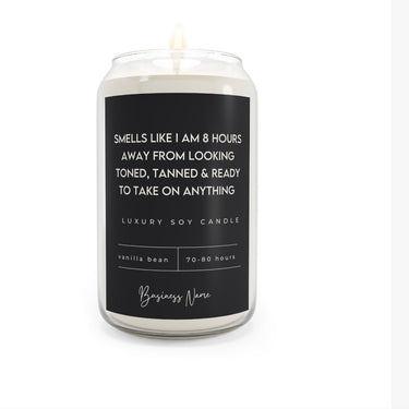 Candle For Spray Tan Salon| Spray Tan Humor | Soy Wax Candle | Studio Decor | 100% Cotton Wick | Gift For Spray Tan Business Owner or Client