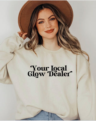 Spray Tan Artist Crewneck Your Local Glow Dealer Sweatshirt Spray Tan Artist Sweatshirt Esthetician Shirt Skin Therapist Spray Tan Gift