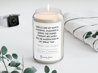 Candle For Spray Tan Salon| Spray Tan Humor | Soy Wax Candle | Studio Decor | 100% Cotton Wick | Gift For Spray Tan Business Owner or Client