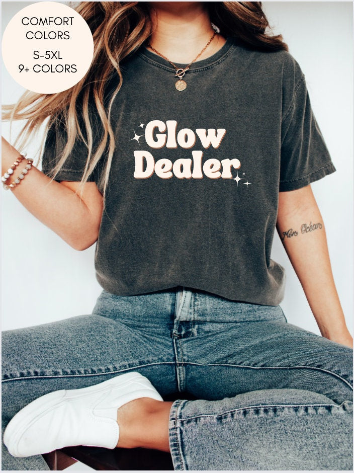 Women's Glow Dealer T shirt - Summer Short Sleeves Top Online