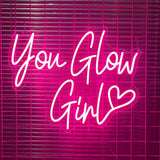 You Glow Girl Neon Light Up Sign - Wall Decor LED Light Online 