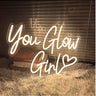 You Glow Girl Neon Light Up Sign - Wall Decor LED Light Online 