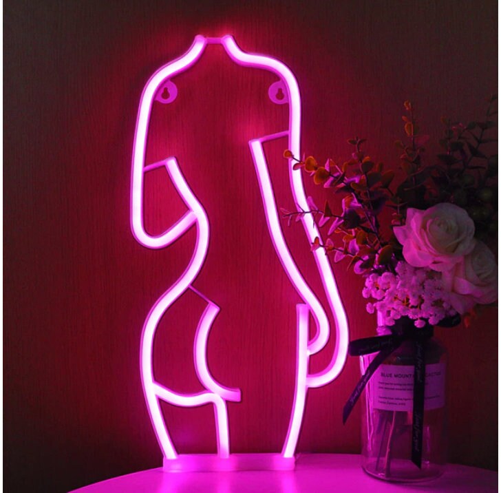 Outline Of Woman's Body Neon Sign LED Light Online