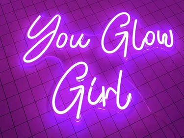 You Glow Girl Neon Light Up Sign - Wall Decor LED Light Online 