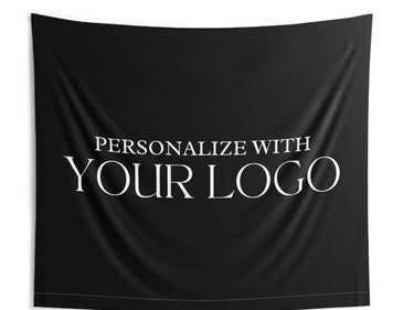 Customized Branded Tapestry, Photo Op Backdrop, Salon Decor, Branded Wall Art. Tabling Events, Photo Booth Backdrop For Salon, Logo Banner