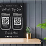 Virtual Tip Jar Print, QR Code Sign, Printable Tip Sign, Venmo Card, Editable Canva Template, Electronic Tipping for Small Business, Digital
