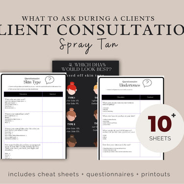 Spray Tan Color Theory Consultation Forms: Optimize Your Client Experience - Identify The Perfect Spray Tan Solution To Use For Each Client