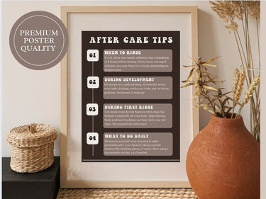 Spray Tan After Care Tips Salon Wall Poster - Wall Decor Print Online