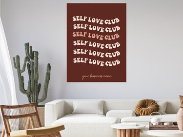 Self Love Club Salon Poster - Premium Wall Decor Print Online