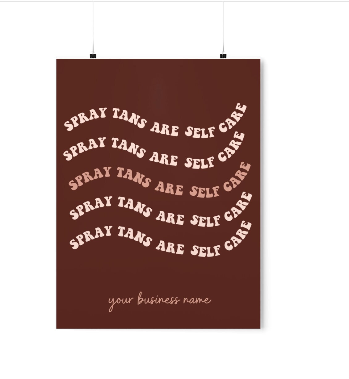 Spray Tans Are Self Care Wall Poster - Salon Wall Decor Print Online