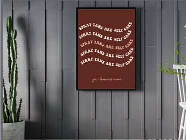 Spray Tans Are Self Care Wall Poster - Salon Wall Decor Print Online