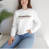 Helping Women Glow Print Crewneck Sweatshirt Fashion 2024