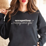 Helping Women Glow Print Crewneck Sweatshirt Fashion 2024