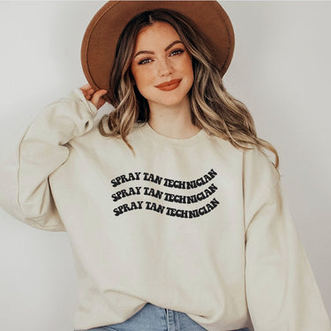 Spray Tan Technician Crewneck, Sunless Professional, Spray Tan Clothing, Spray Tan Uniform, Spray Tan Sweatshirt, Gift Spray Tan Artist