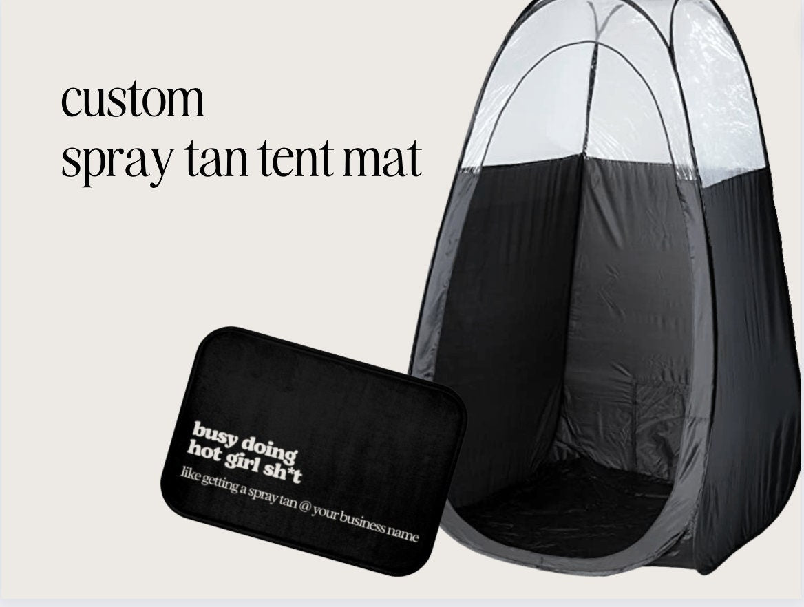 Black Spray Tanning Tent with Carry Bag