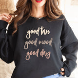 Good Tan, Good Mood, Good Day Crewneck Sweatshirt 2024